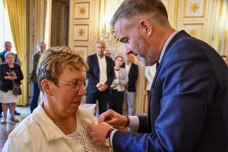 Parmi eux, Sandrine Lereverend s'est vue distinguée.