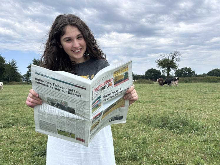 Maïka Brohier, étudiante à Carentan-les-Marais, au lycée Sivard-de-Beaulieu, a l'envie de devenir journaliste.