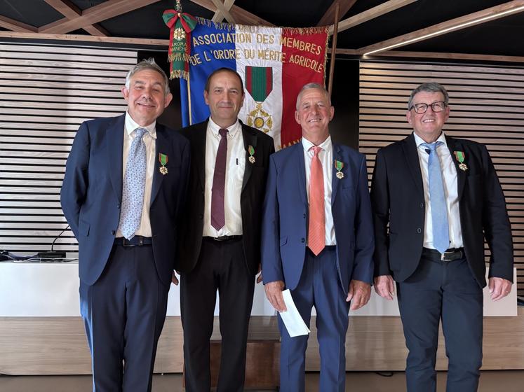 Thierry Bisso, Bernard Guillard, Philippe Jean et Patrick Groualle.