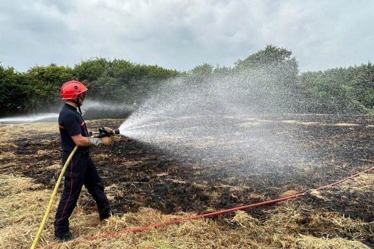 Les feux de récolte peuvent entraîner des dégâts importants. Les pompiers en appellent à la vigilance des agriculteurs.