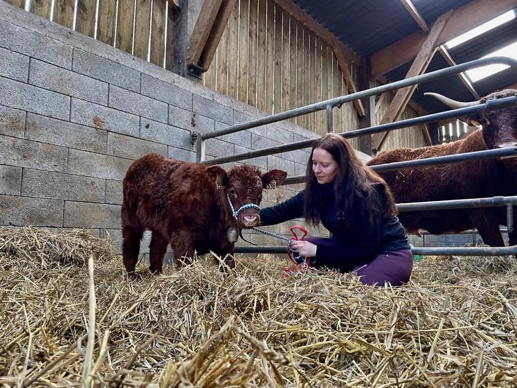 Lucie Lesieur est installée dans l'Orne sur l'exploitation familiale et participe au Space en septembre prochain.