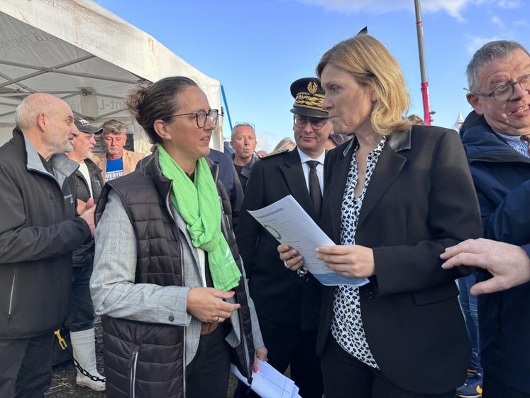 C'est Nadège Mahé, secrétaire de la Chambre d'agriculture et présidente du lycée agricole, qui a évoqué la formation, un pilier important dans la réussite des transitions.