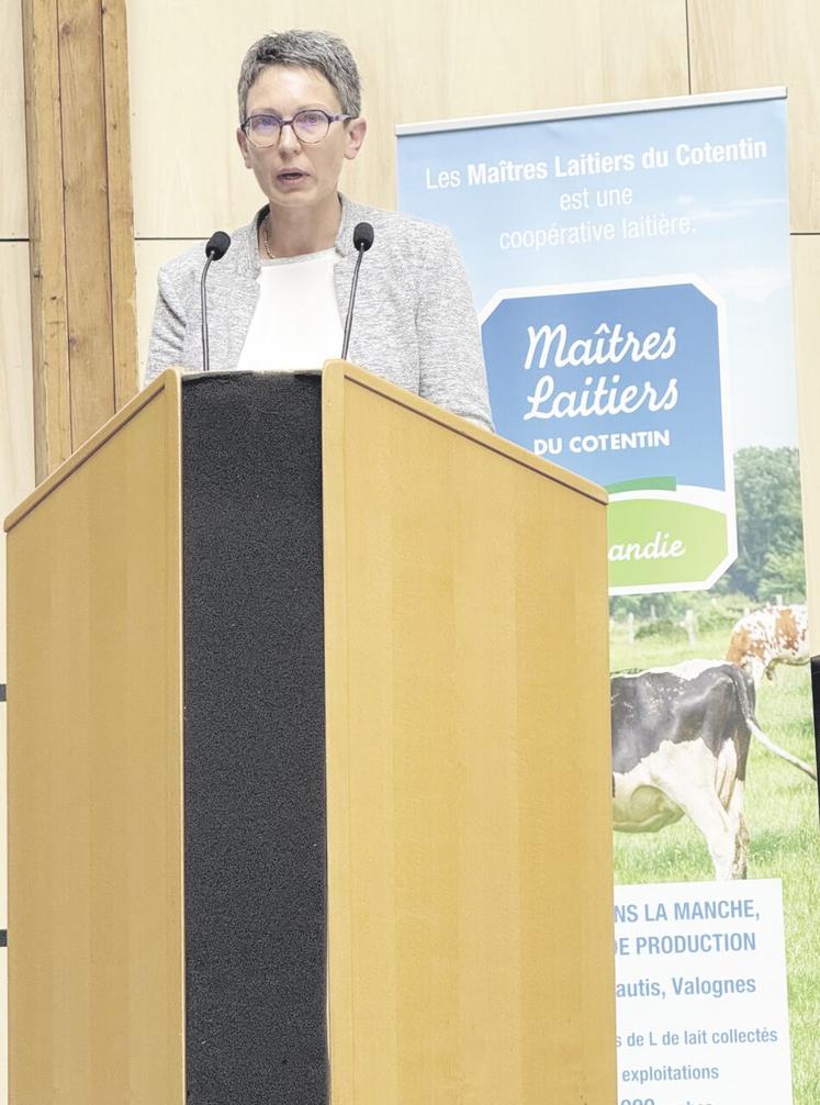 Pour Valérie Blandin, présidente du groupe Maîtres Laitiers du Cotentin, la dernière campagne s'inscrit dans la continuité.