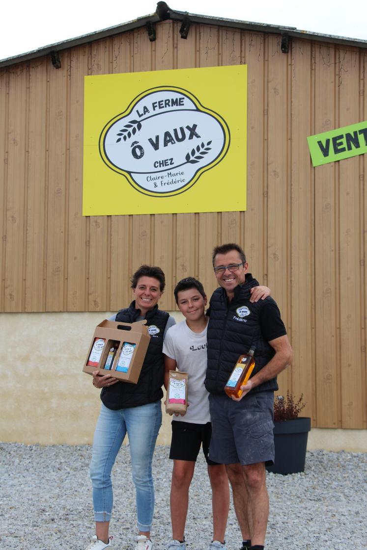 Claire-Marie Gasnier et Frédéric Loison sont installés à Boitron. Ils y cultivent lentilles roses et pois chiches.