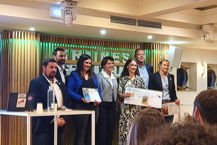 Cérémonie de remise des prix du concours Graines d'agriculteurs en présence d'Annie Genevard, ministre de l'Agriculture démissionnaire.