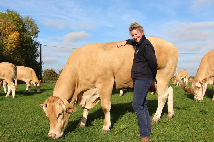 " Les Blondes d'Aquitaine ont besoin du contact humain."