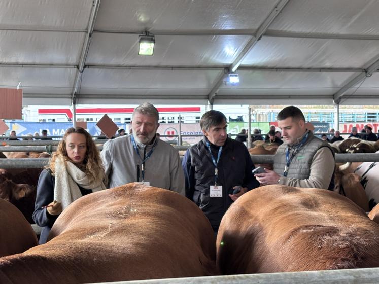 Les trois juges de l'Aveyron ont l'œil et savent transmettre. Mélanie Lebouteiller du lycée agricole de Vire a bénéficié des conseils aiguisés.