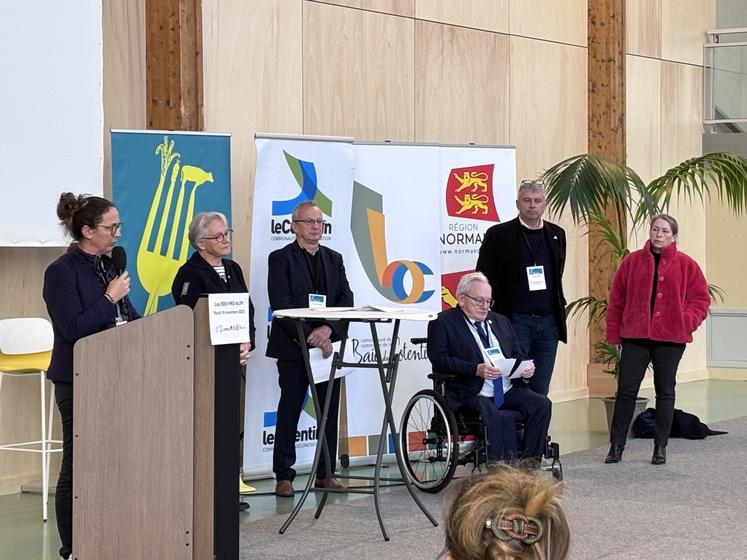 Les élus des chambres consulaires (agriculture, métiers et artisanat) et des collectivités (Agglo du Cotentin, et Baie du Cotentin, Département et Région Normandie) ont rappelé l'intérêt de ces rencontres pour le territoire.