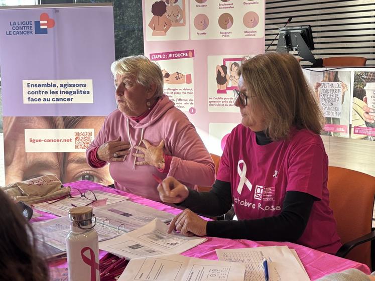 Josette Lehuby de la Ligue contre le cancer et Sylvie Hubert de la MSA, misent sur la prévention.