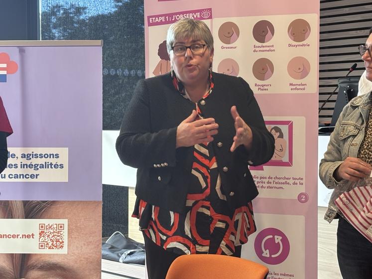 Sylviane Pralus, présidente de la MSA Cotes normandes rappelle l'importance de la prévention.