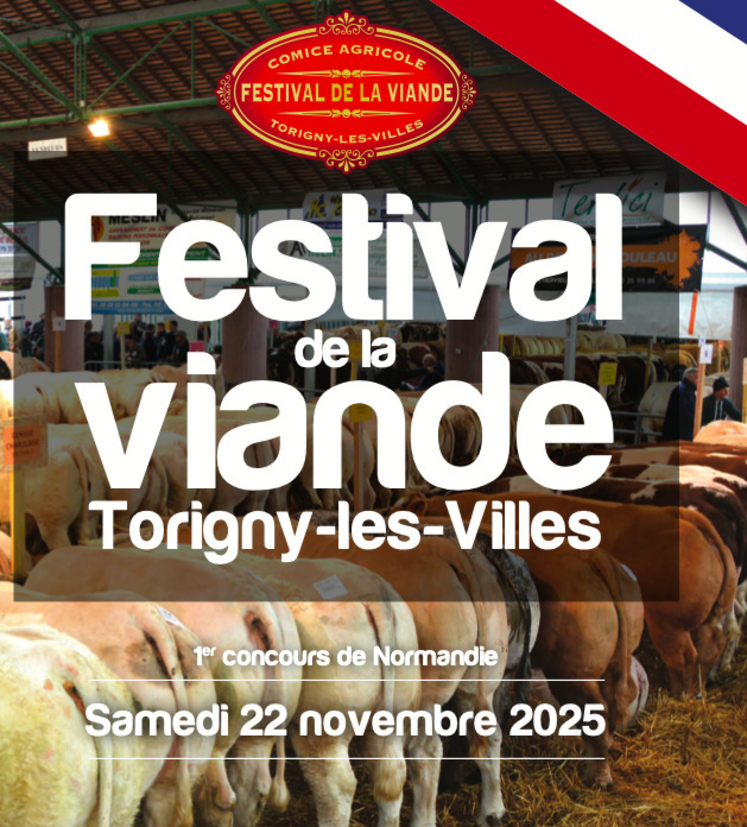 Dans l'édition Calvados du 13 novembre (p. 2, 31, 32), il fallait bien lire "Festival de la viande", et non "Festival de l'élevage". Cette 21e édition promet une nouvelle fois de réunir tous les maillons de la chaîne, de l'éleveur au consommateur, en passant par les négociants, les abatteurs et les bouchers.