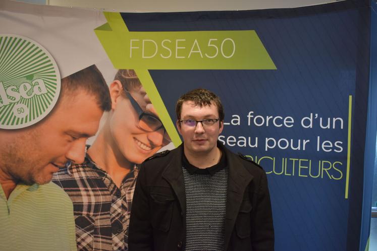 Nicolas Dumont, président de la section expropriation-urbanisation de la FDSEA de la Manche.