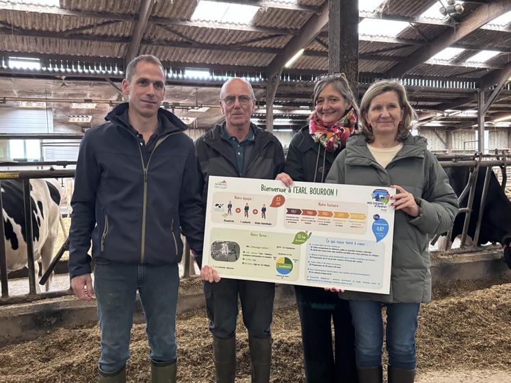 Les éleveurs, Marcel et Baptiste Bourdon, travaillent à la fois sur l'aspect économique mais aussi environnemental et sur le bien-être animal. Des axes essentiels pour produire correctement.