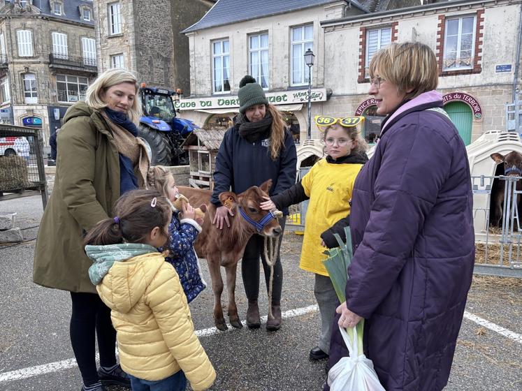 Vache Normande, génisses Jersiaises, ânesse du Cotentin, cochon, poules... ont été apprécié par les visiteurs.
