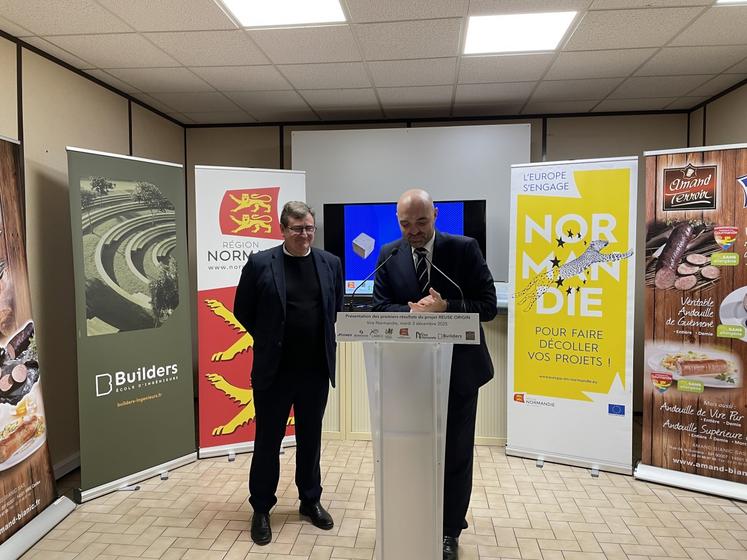 Benoît Carpentier de Builders et Benoît Agnus, président de Scienteama, sont à la manœuvre technique du projet REUSE Origin.