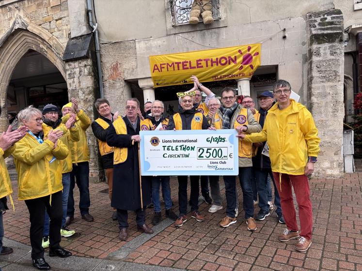 Le Lions Club a versé 2 500 € à l'échelle du département. Et 720 000 € au niveau national.