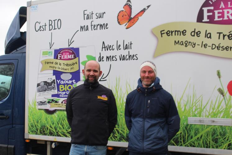 Quentin Fromont et Antoine Garreau, éleveurs primés.