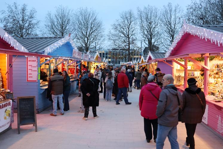 C'était la première participation de la Ferme Saint Vaast au marché de noël de Caen.