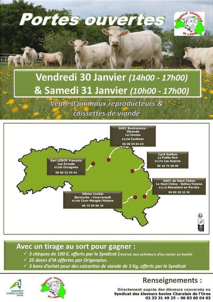 Les portes ouvertes ont lieu chaque année chez des éleveurs. 