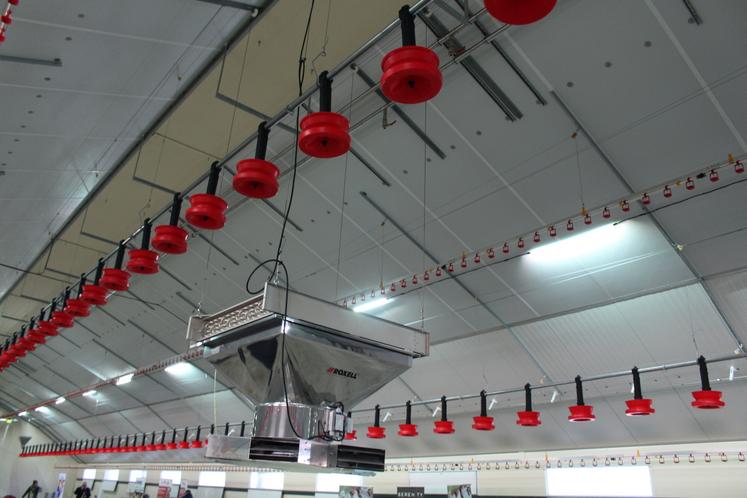 Générateur à air chaud alimenté par la chaudière.