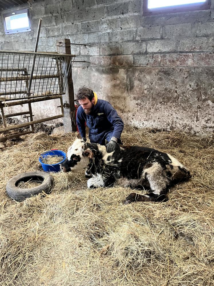 Il n'a rien oublié de ses années passées à la ferme ni de son cursus en BTS agricole.