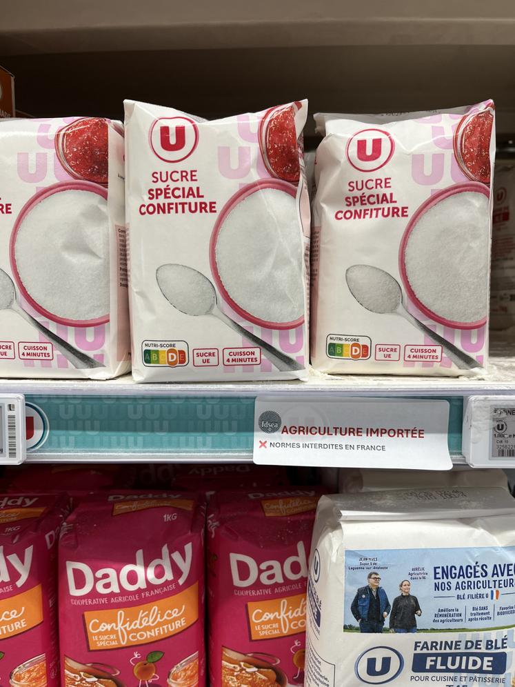 Le sucre non français contient sûrement de l'acétamipride...