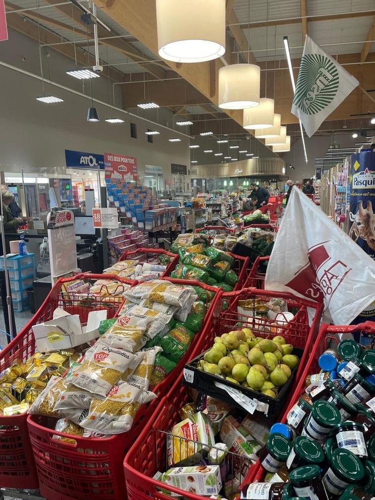 À Cherbourg comme à Avranches, les produits ne provenant pas de France ont été retirés des rayons.
