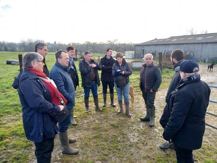 Tout au long de la journée du 13 janvier, les organismes agricoles avec la DDTM ont rencontré cinq agriculteurs impactés par la tempête Goretti.