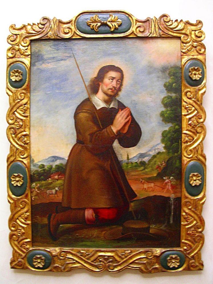 Saint Isidore le laboureur, saint patron des agriculteurs et de la ruralité.