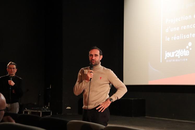 Édouard Bergeon, réalisateur de Rural, au cinéma Lux à Caen.