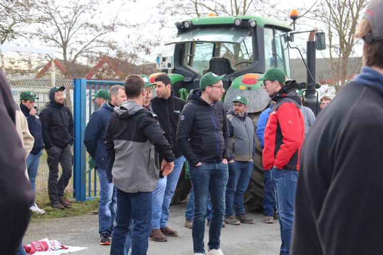 Une manifestation a eu lieu sur le site Lactalis de Domfront en ce mois de février 2026.