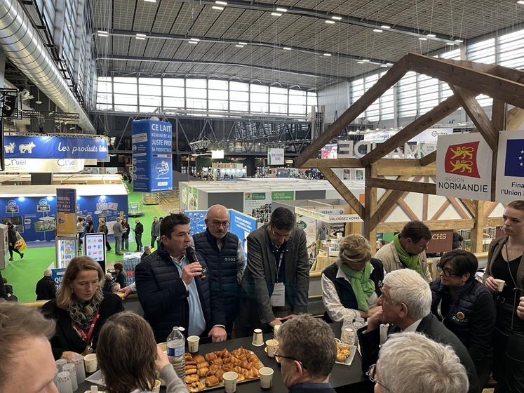 Charles Deparis a porté la voix des éleveurs bovins normands concernant le devenir des produits laitiers et carnés sous APDI et APMS.