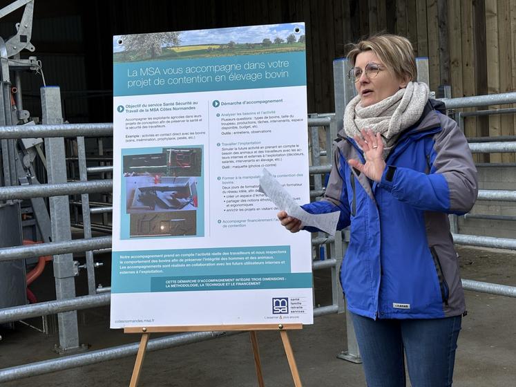 Marie-Pierre Dupont, conseillère prévention à la MSA.