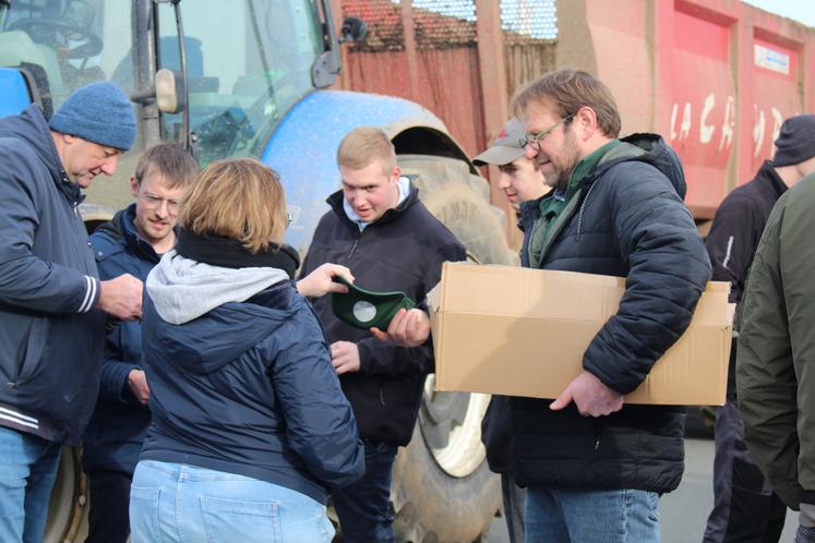La FDSEA de l'Orne et les JA 61 étaient présents.