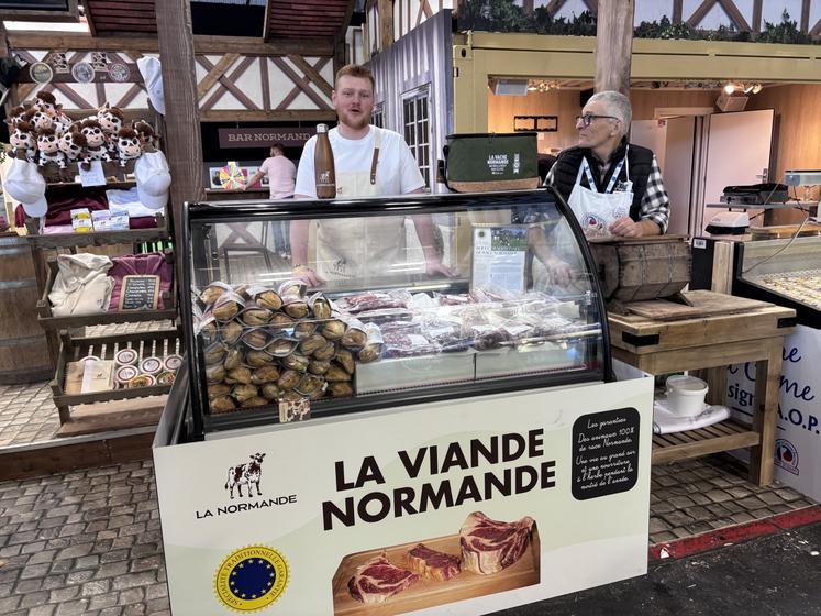Pour la première fois, l'OS Normande proposait de la viande Bœuf STG à la vente.