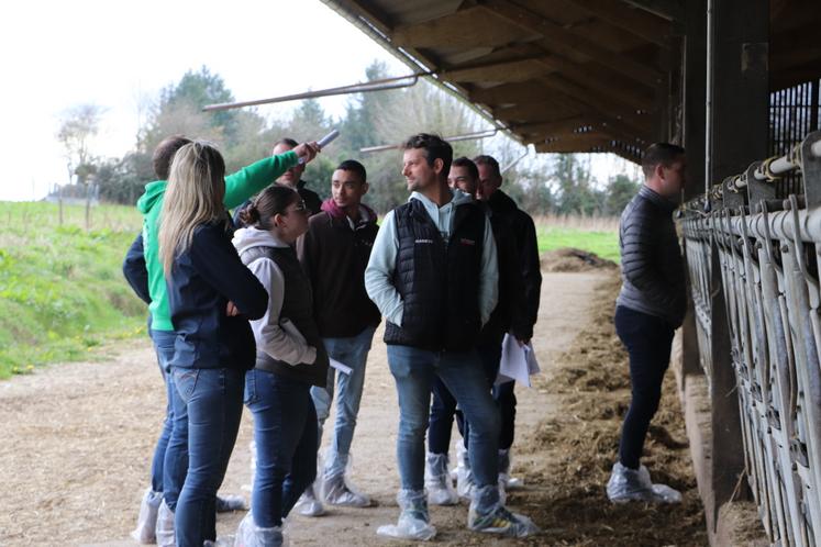 La ferme était celle de son grand-père à Moyaux.