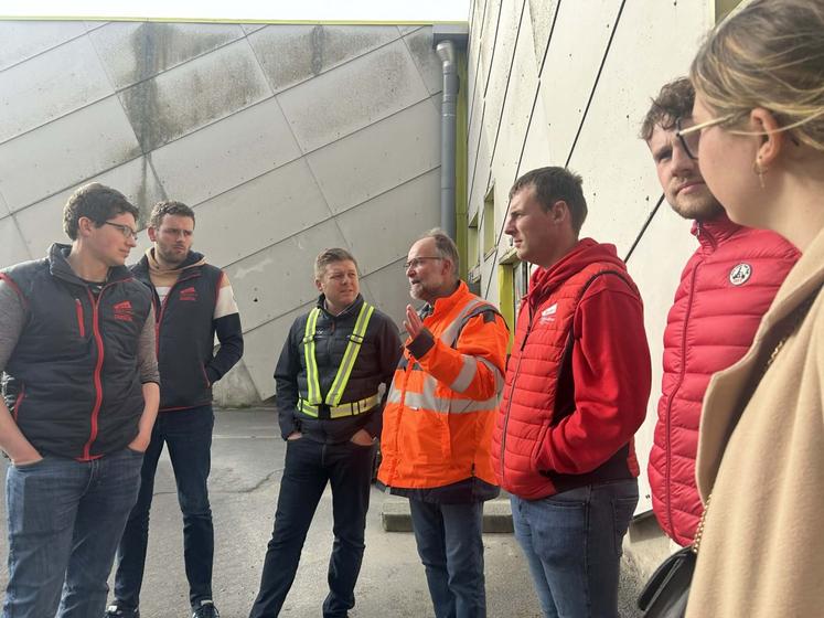 De décembre à février, les neuf stagiaires ont enchaîné les visites, les rencontres, les déplacements...Ils ont terminé à Caen pour voir des silos.