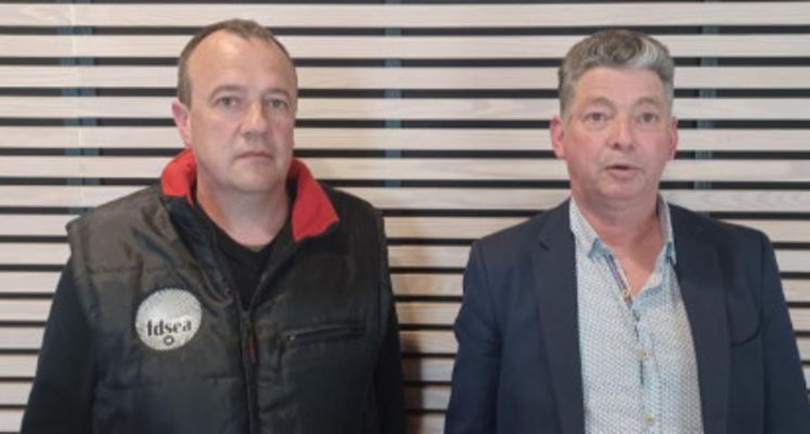 Rémi Paugam et Jean-Michel Hamel forme le binôme de la FDSEA de la Manche pour les trois prochaines années.