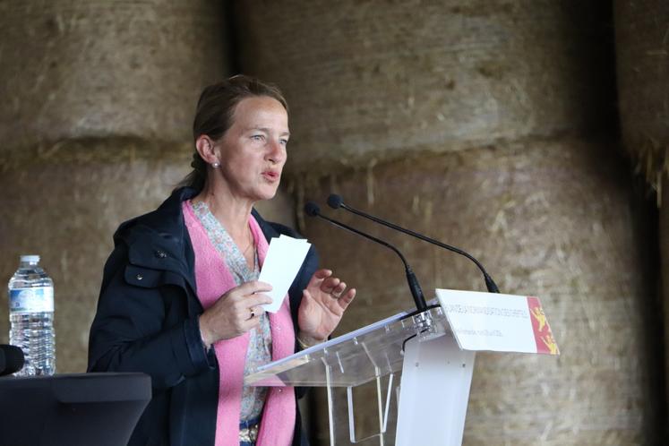 Clotilde Eudier a vanté les mérites des systèmes en polyculture élevage.
