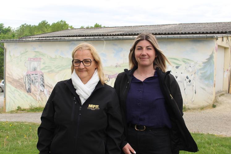 Dalila Lefrileux et Chloé Riflet, formatrices à la MFR d'Haleine, ont à cœur d'accompagner leurs élèves avec bienveillance.