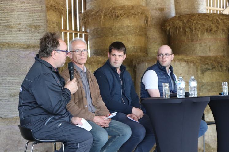 Une table ronde a eu lieu avec un focus sur les observations Littoral Normand. Chez leurs adhérents, l'effectif moyen en race Normande sur une ferme est de 84 vaches, avec 6 688 kg de lait brut (42 de TB et 34,7 de TP).