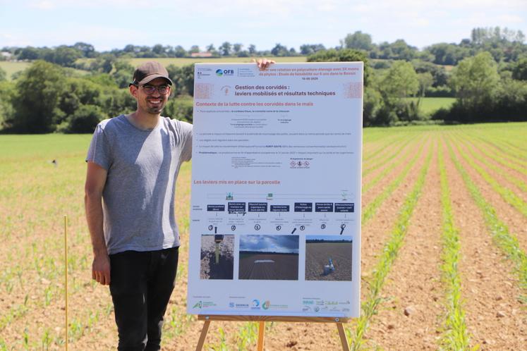 Porte ouverte bas intrants projet Roseco Molay Litry journée Bessin Chambres d'agriculture partenaires Clément Chevalier