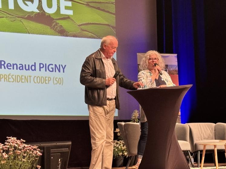 Renaud Pigny et Karine Lesouef, présidents des comités départementaux des délégués.