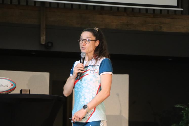 Laura Di Muzio, ancienne joueuse de rugby à 7 et à XV - membre de l'équipe de France de ses 17 ans à ses 24 ans.
