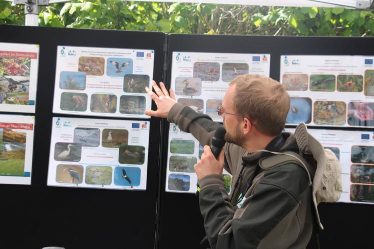 Vincent Trémel, chargé de mission patrimoine naturel pour le parc naturel régional du Perche, est intervenu lors de l'inauguration.