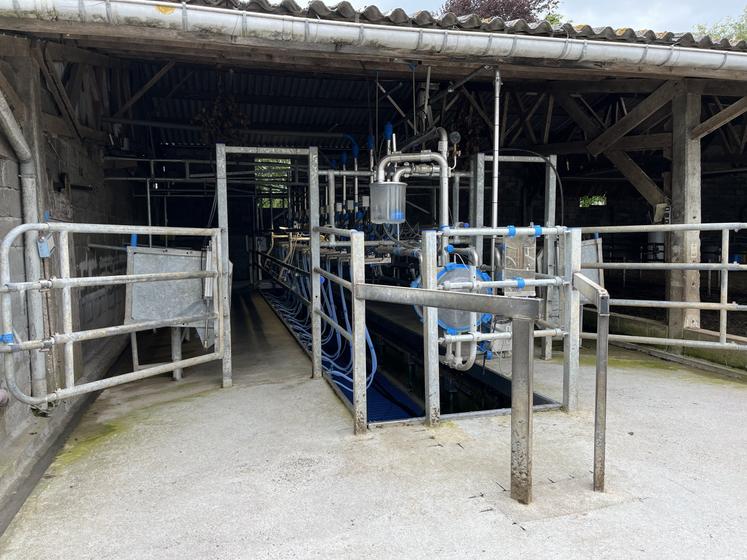 Ferme de l'Armagerie salle de traite