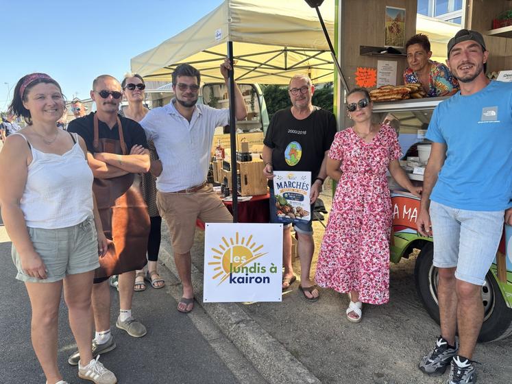 Une dizaine de producteurs est présente tout au long de l'été, jusqu'au 31 août 2026, à Kairon-Plage.