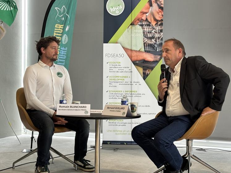 À la FDSEA, la table ronde a permis aux responsables agricoles, syndicaux et politiques d'échanger sur les relations qu'ils entretiennent entre eux.