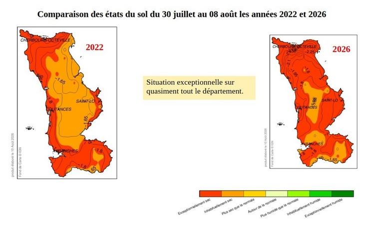 La Manche connaît une situation historique sur ses cours d'eau.