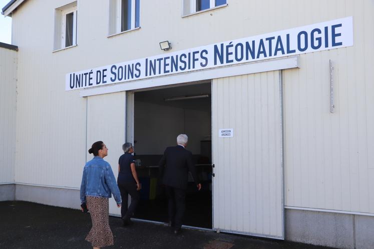 Visite centre hospitalier équin Livet Pays d'Auge Région Normandie Hervé Morin